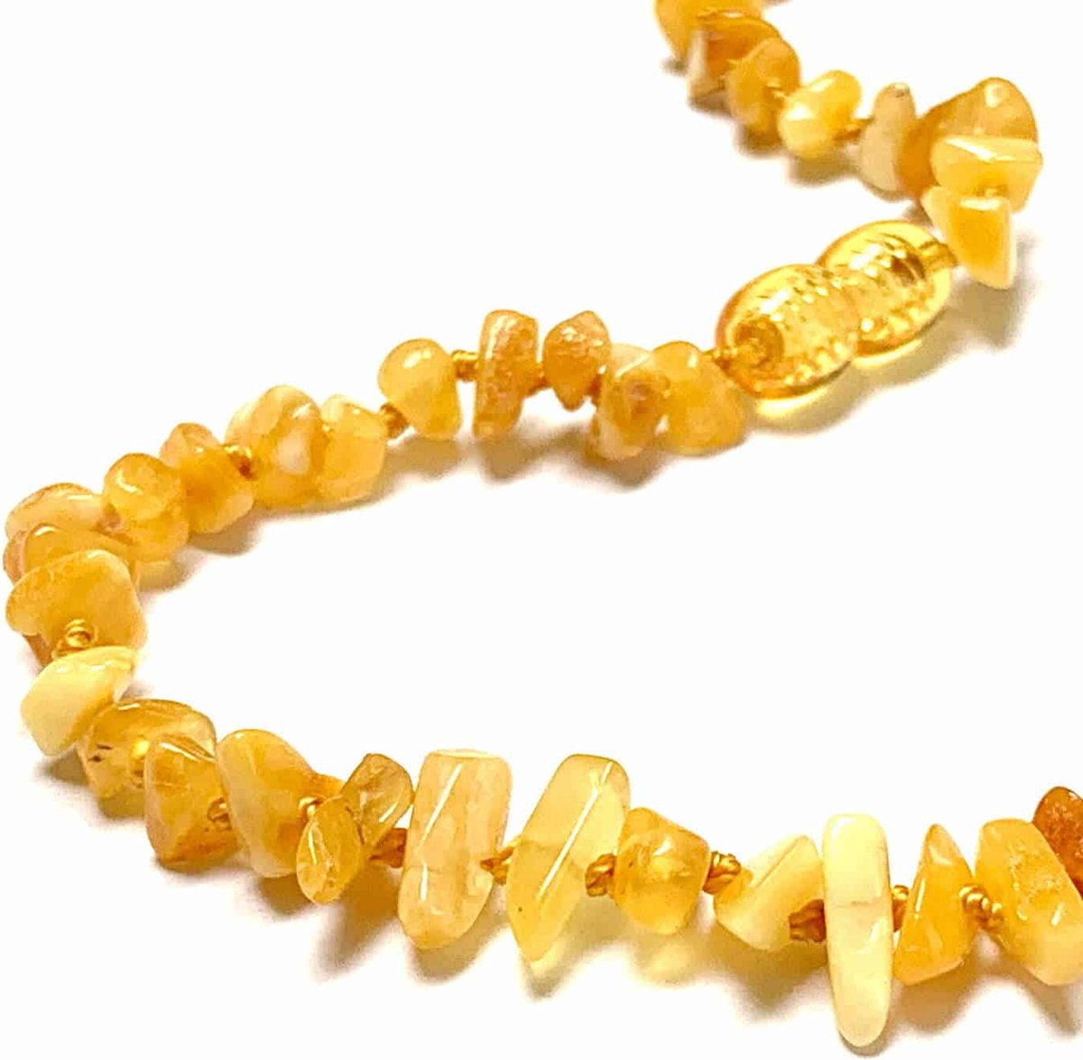 Baby/Kind - Barnsteen ketting - butter - chips 33cm