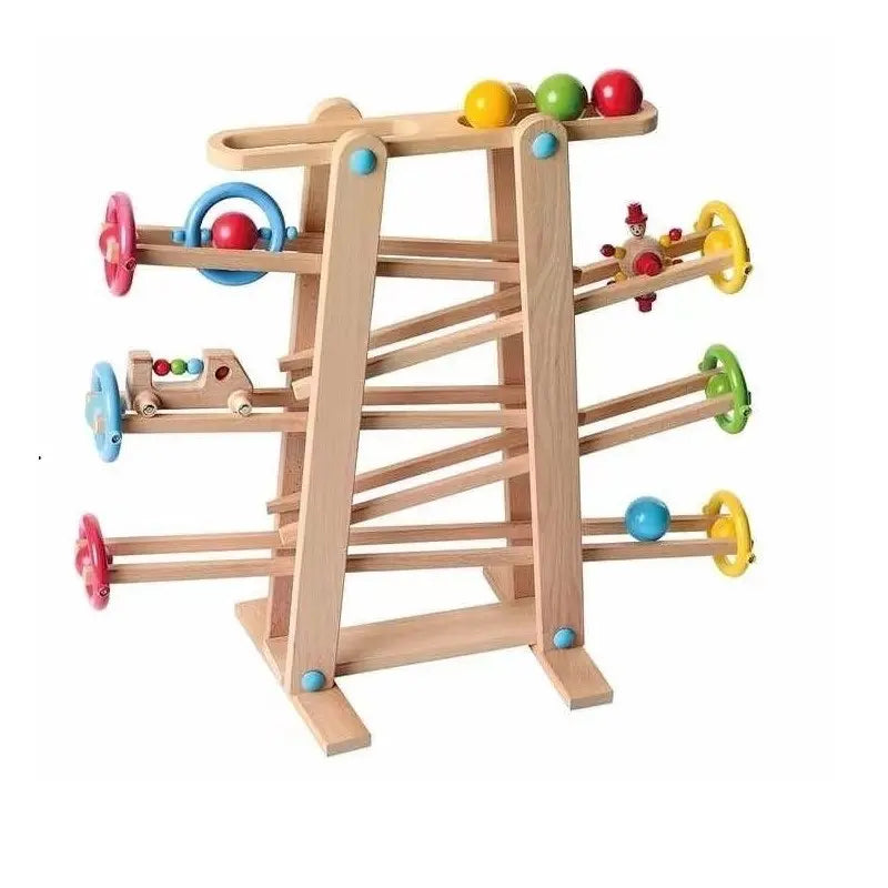 Circuit à billes en bois