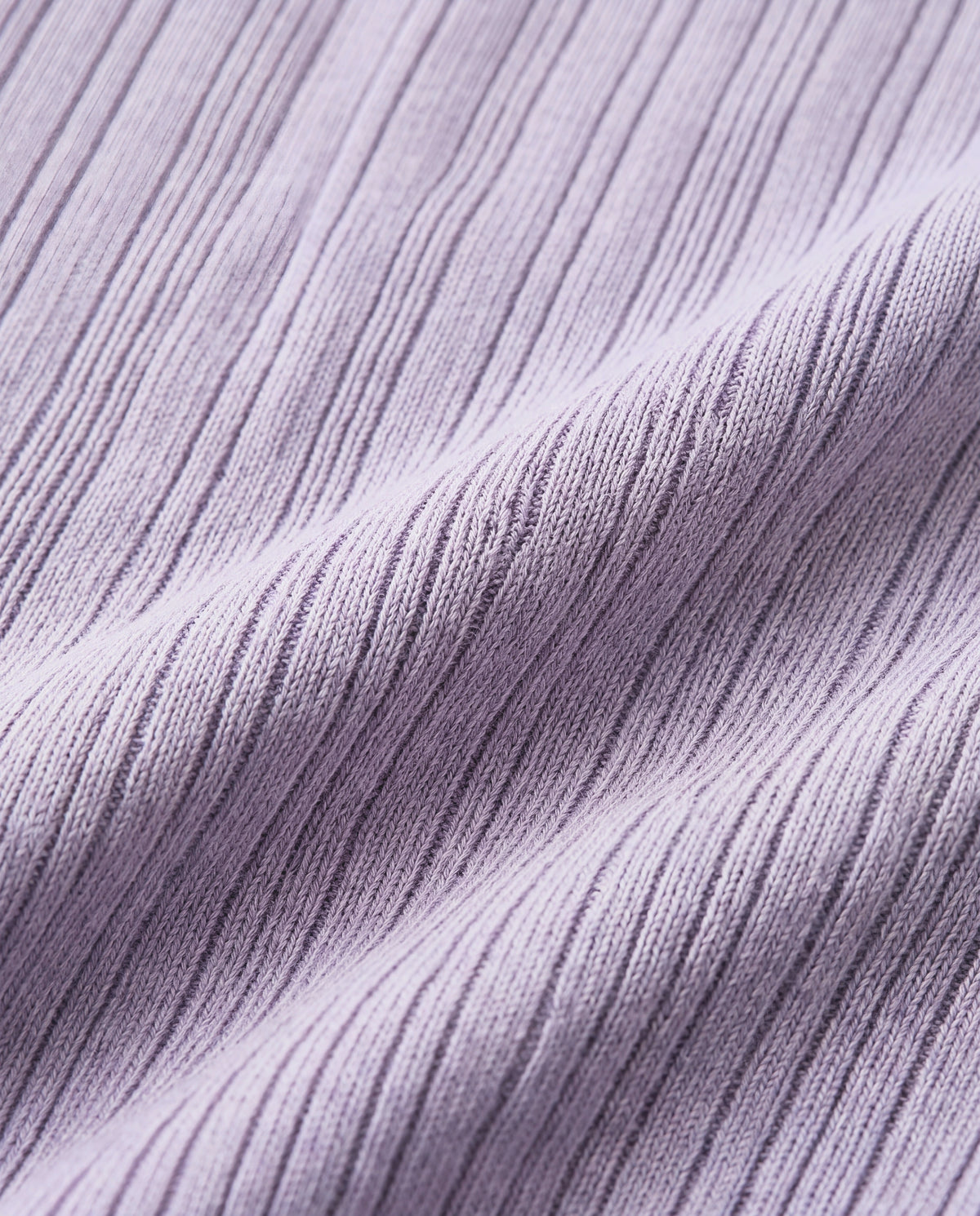 Pantalón de lana en canalé - lana merino - Lavender Frost