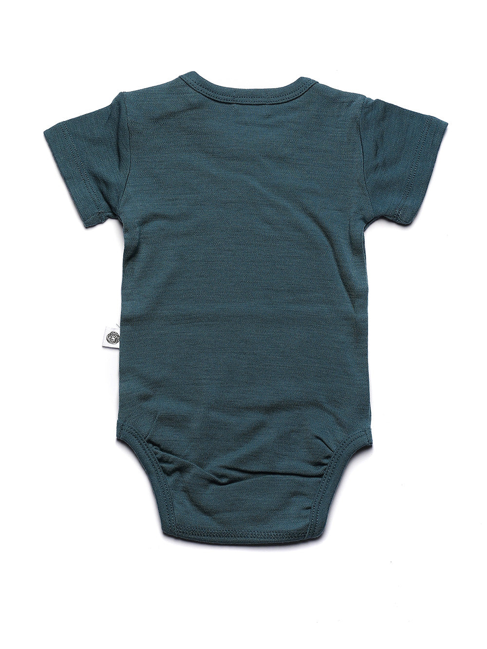Merinwol romper korte mouwen - merinowol - Orion Blue