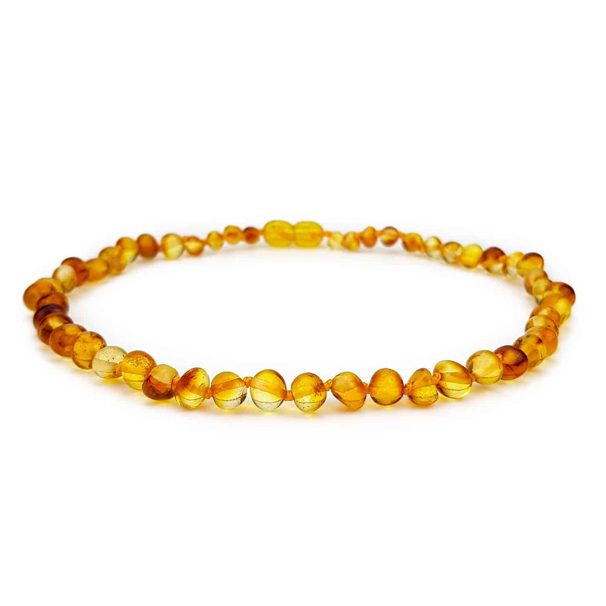 Baby/Kind - Barnsteen ketting - honing - gepolijste ronde steentjes - 33cm