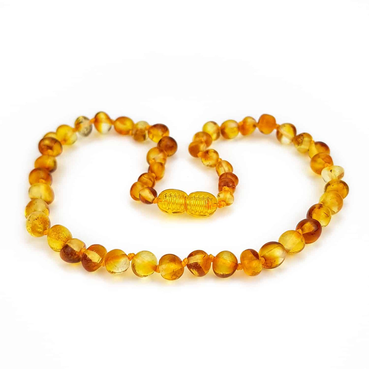 Baby/Kind - Barnsteen ketting - honing - gepolijste ronde steentjes - 33cm