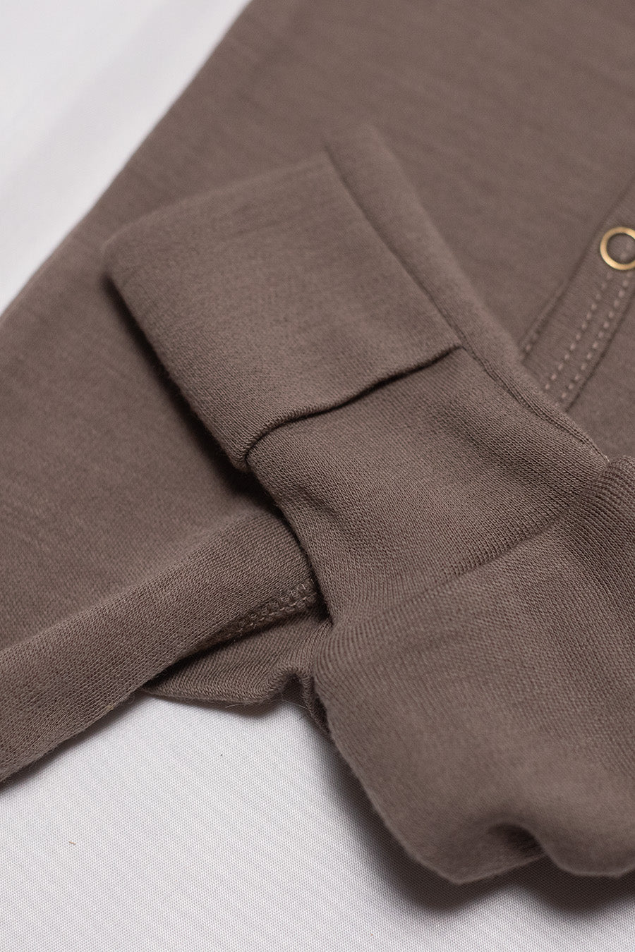 Wollen baby pakje / playsuit - Merinowol - Walnut