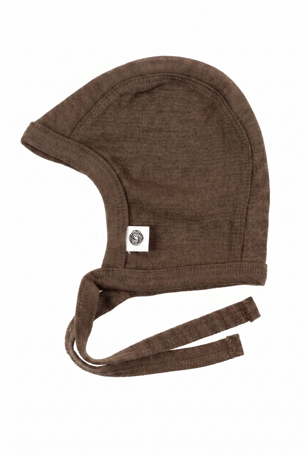 Baby wollen strikmuts – Merinowol - Walnut