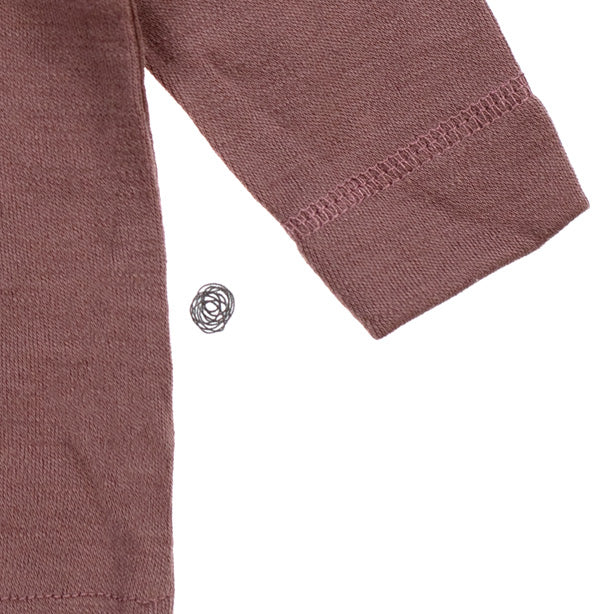 Wollen Baby- en kindertrui / long sleeve shirt – Merinowol - Twilight mauve