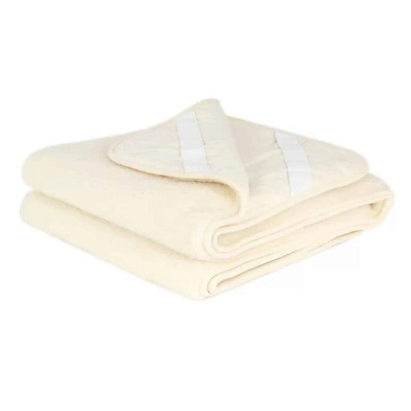 Wollen onderlegger / onderdeken ledikant – merinowol – 60x120cm - natural