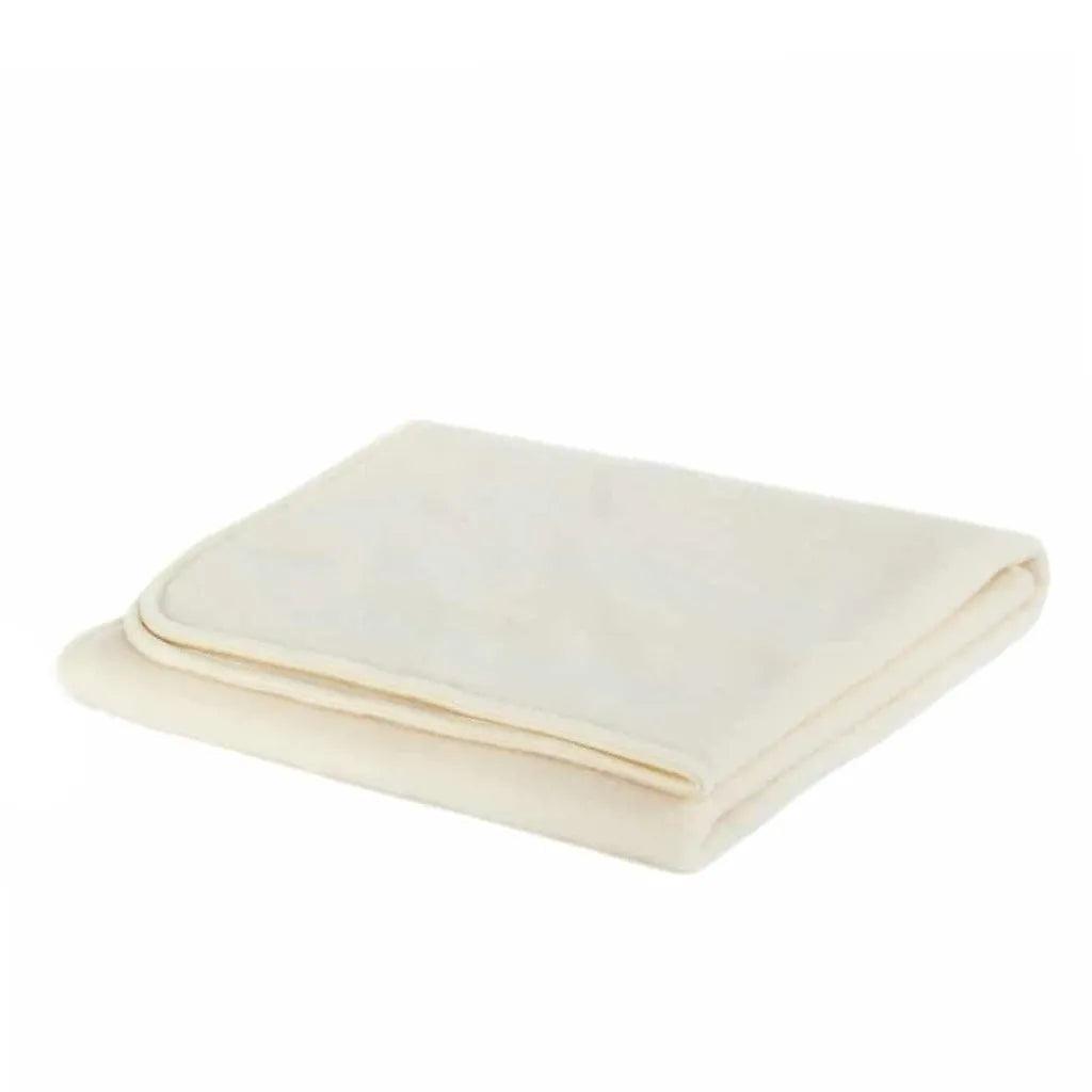 Wollen wiegdeken fleece - 75x100cm -Merinowol - Naturel