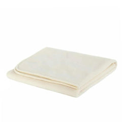 Wollen wiegdeken fleece - 75x100cm -Merinowol - Naturel