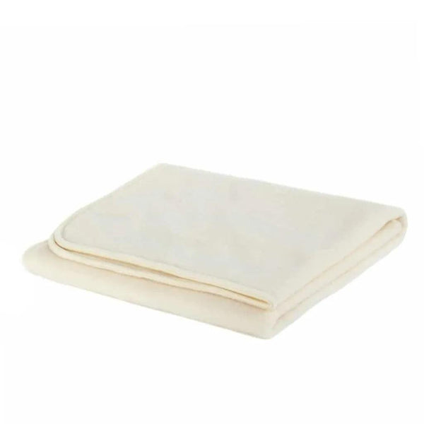Wollen wiegdeken fleece - 75x100cm -Merinowol - Naturel