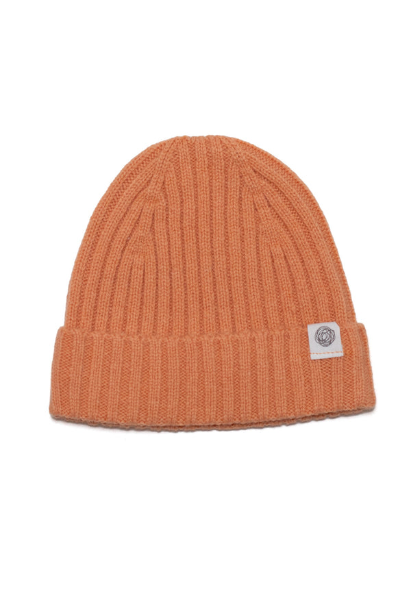 Merinowol Gebreide Baby Muts - Peach Fuzz