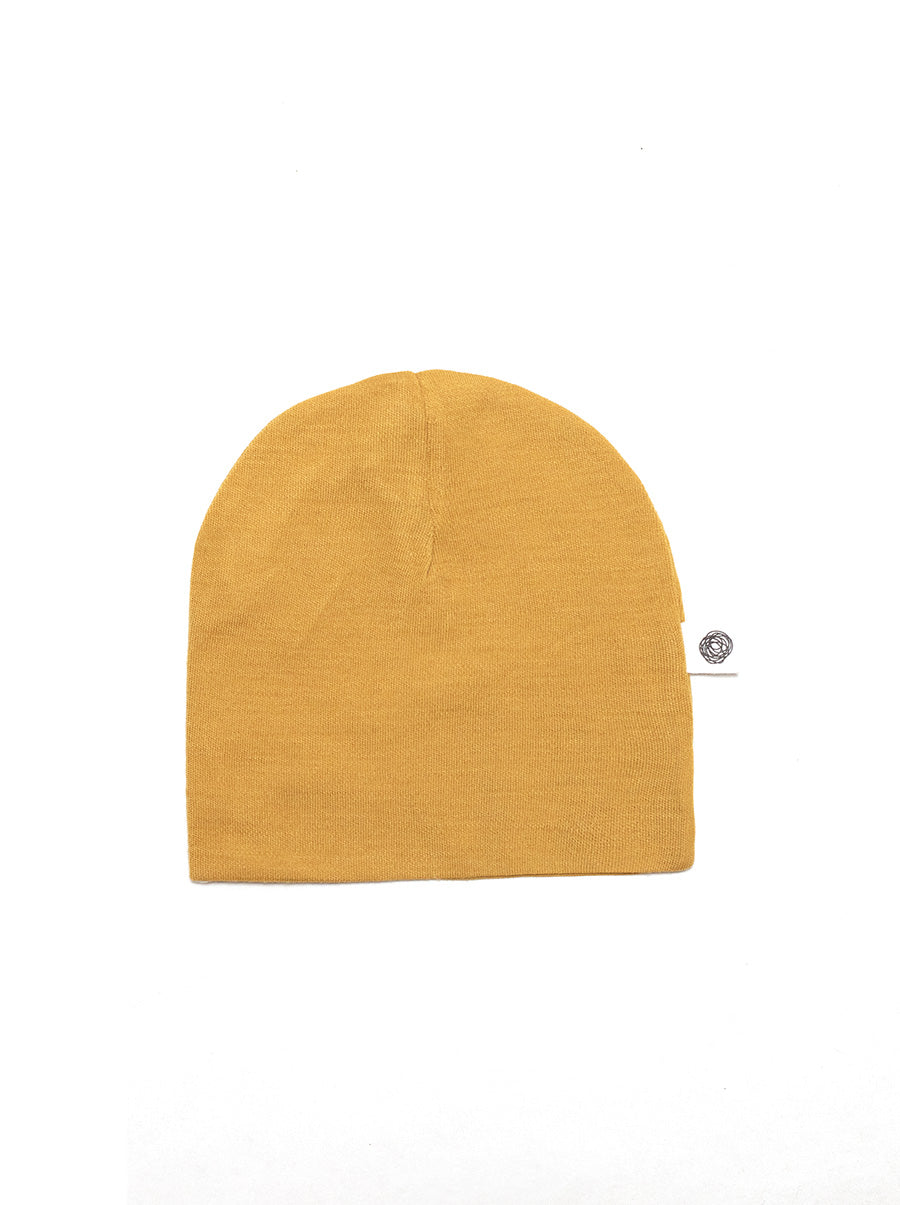 Wollen baby muts - Merinowol - Harvest Gold