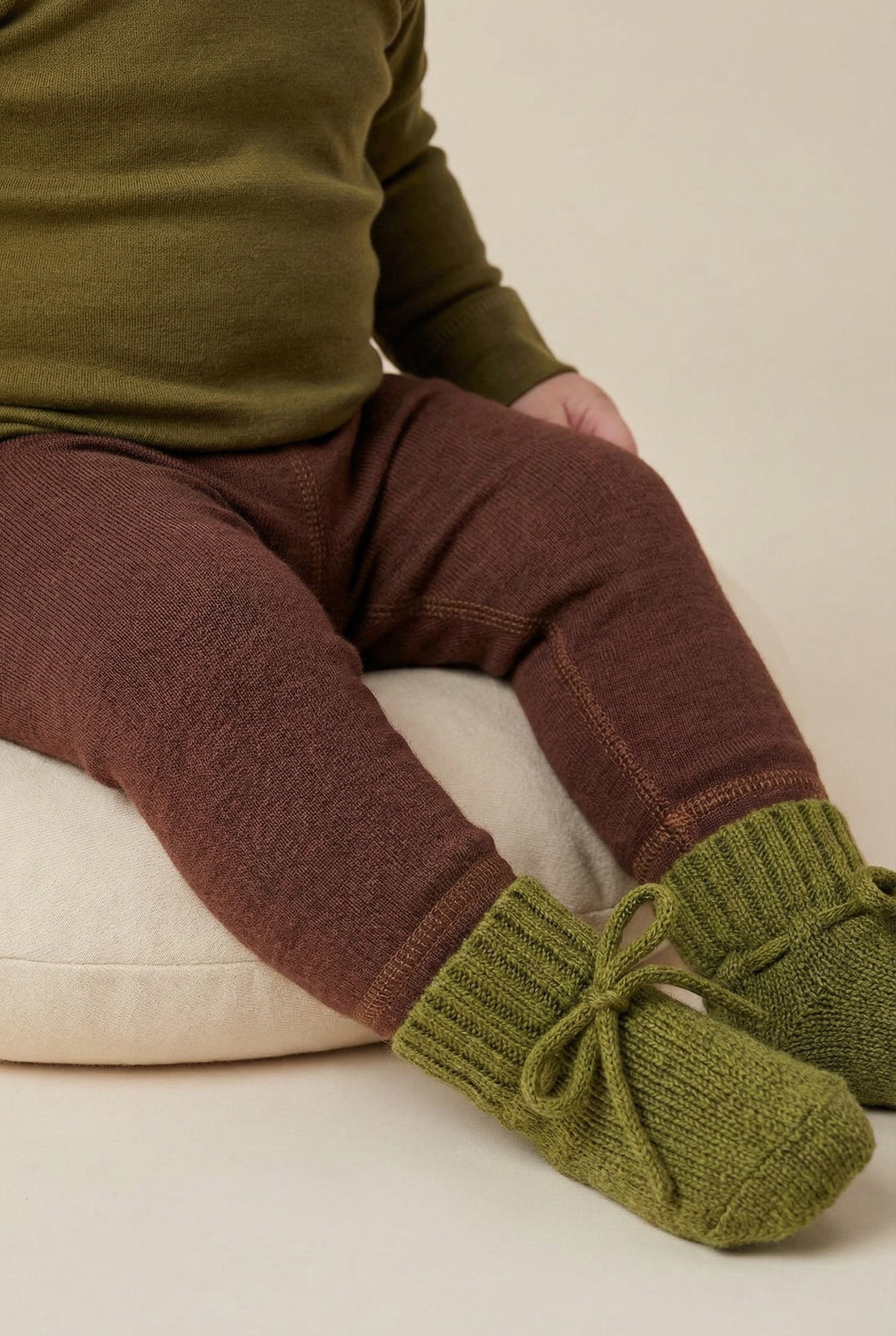 Wollen Baby- kinderbroek - Merinowol - Cinnamon