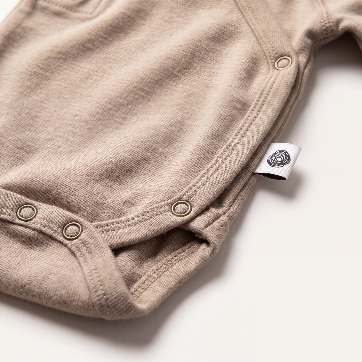 Uld Omlægromper lange ærmer – Merinould - Oxford Tan