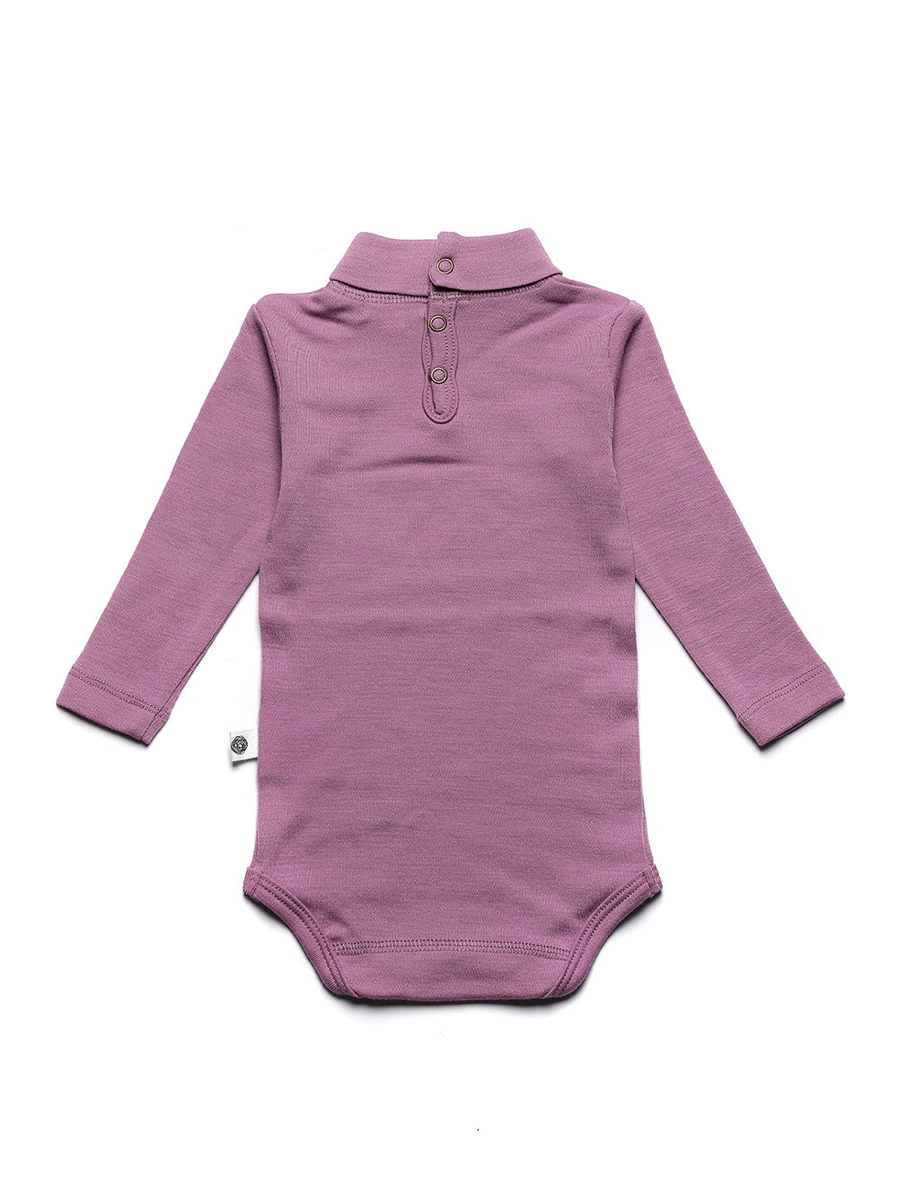 Wollen romper lange mouwen met col - Merinowol - Lavender Mist