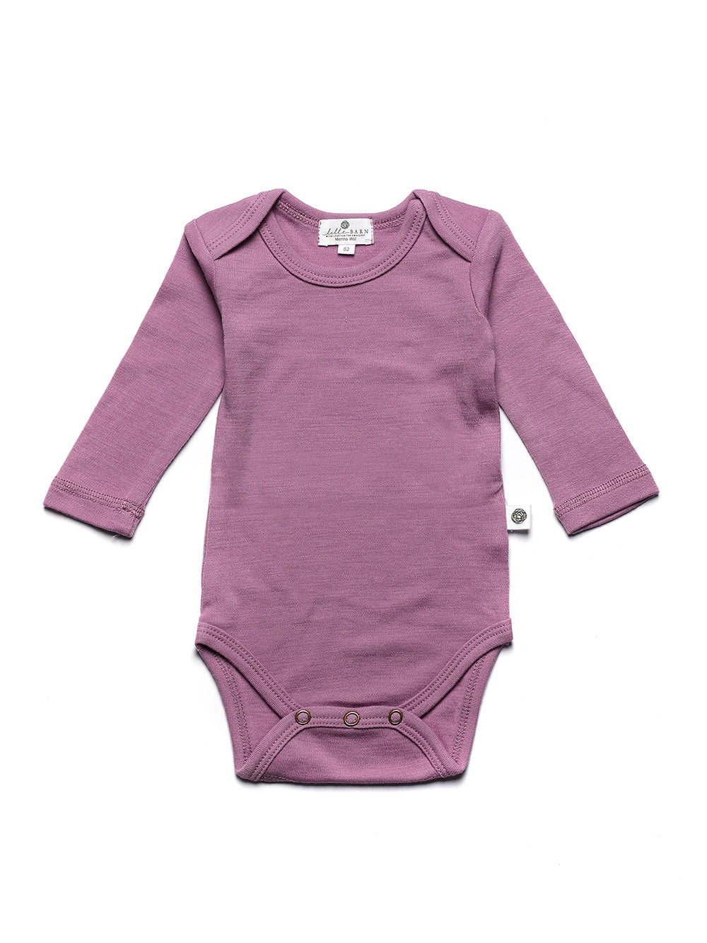 Wollen Romper lange mouwen - Merinowol - Lavender Mist