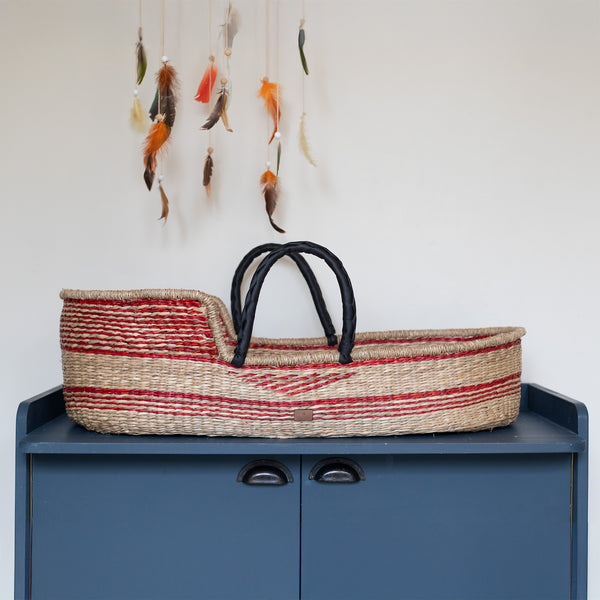 Moses basket - Mozeswieg van Zeegras - Hazel