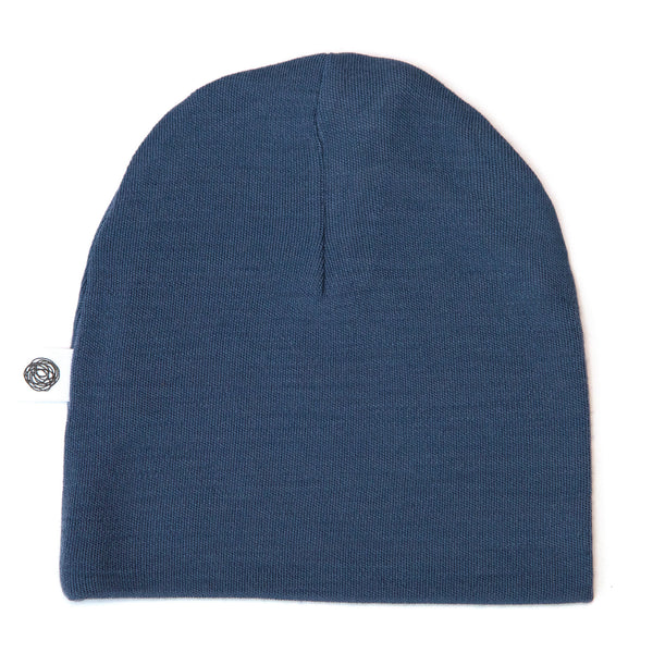 Gorro de lana para bebé - Lana merino - Vintage Indigo