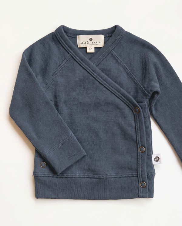 Baby wollen overslagtrui – Merinowol - Stormy Weather