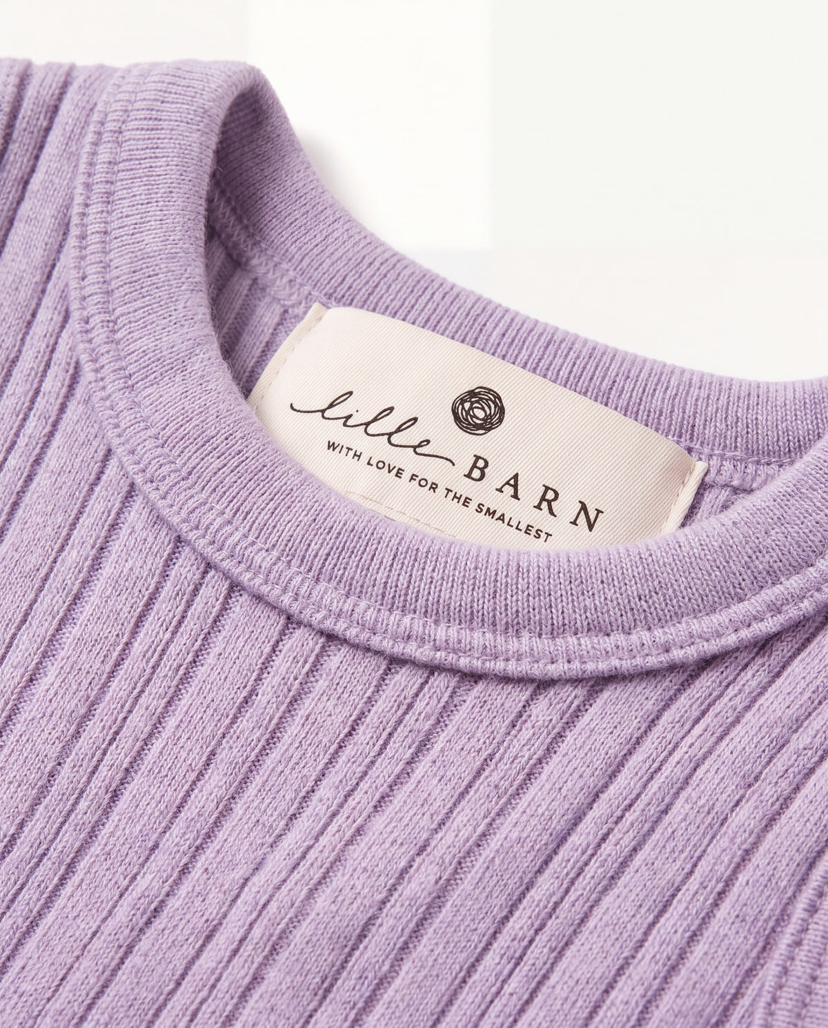 Woolen sleeveless rib romper - merino wool - Lavender Frost