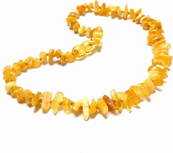 Baby/Kind - Barnsteen ketting - butter - chips 33cm