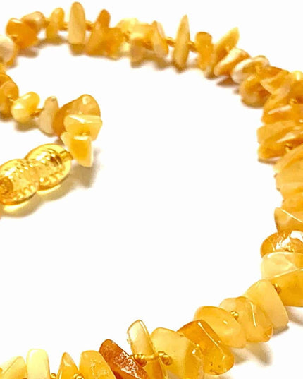 Baby/Kind - Barnsteen ketting - butter - chips 33cm - Lille Barn - With ♥ for the smallest