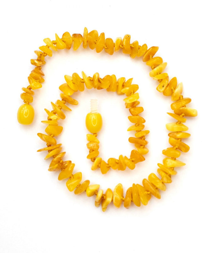 Baby/Kind - Barnsteen ketting - butter - chips 33cm - Lille Barn - With ♥ for the smallest