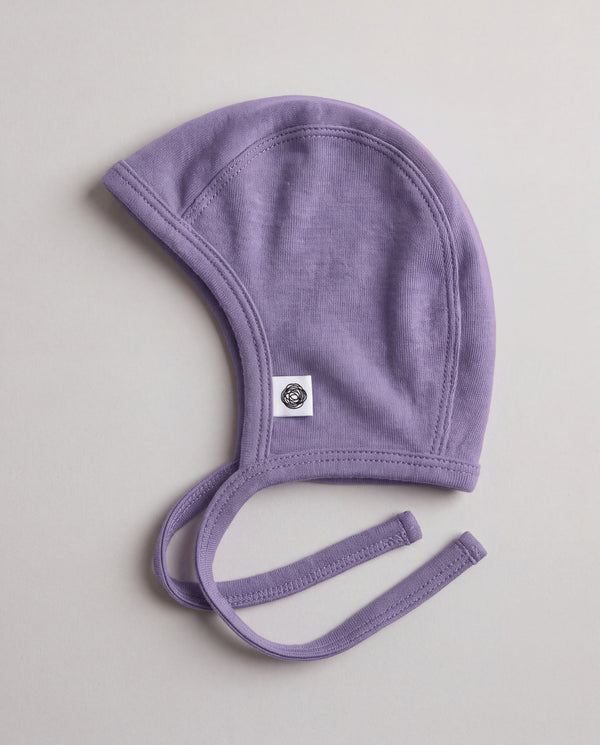 Baby wollen strikmuts – Merinowol - Purple Haze