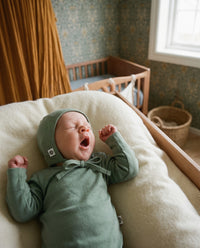 Baby wollen strikmuts – Merinowol - Shale Green – afbeelding 1