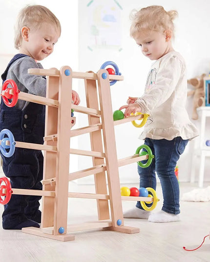Wooden Marble Run