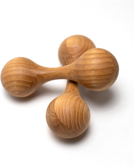 Houten rammelaar - Esdoorn & Eikenhout