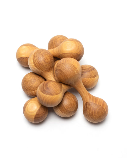 Houten rammelaar - Eikenhout & Esdoorn