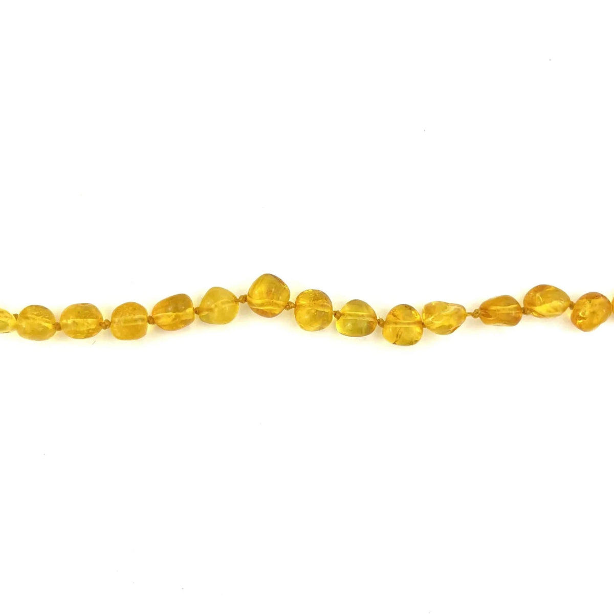 Baby/Kind – Barnsteen ketting – lemon ronde kraaltjes – 33cm