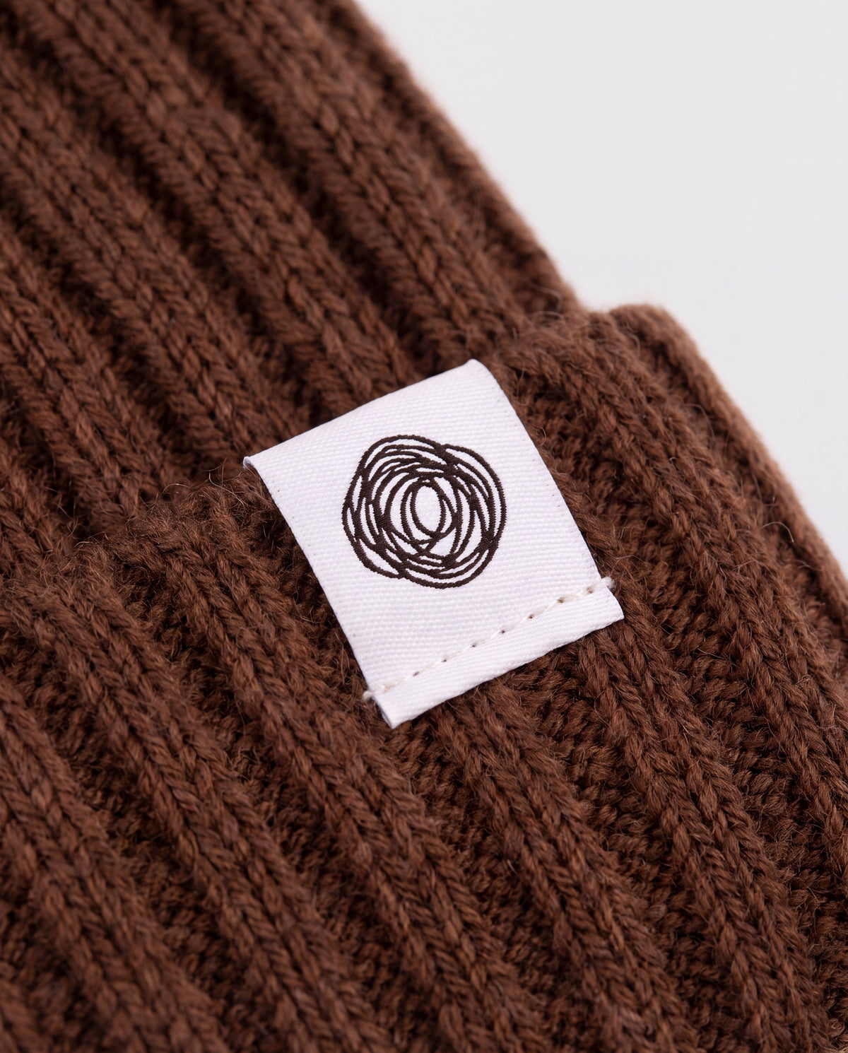 Merino wool Knitted Baby Hat - Carob
