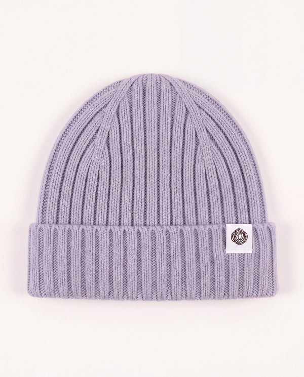 Merino Wool Knitted Baby Hat - Taro