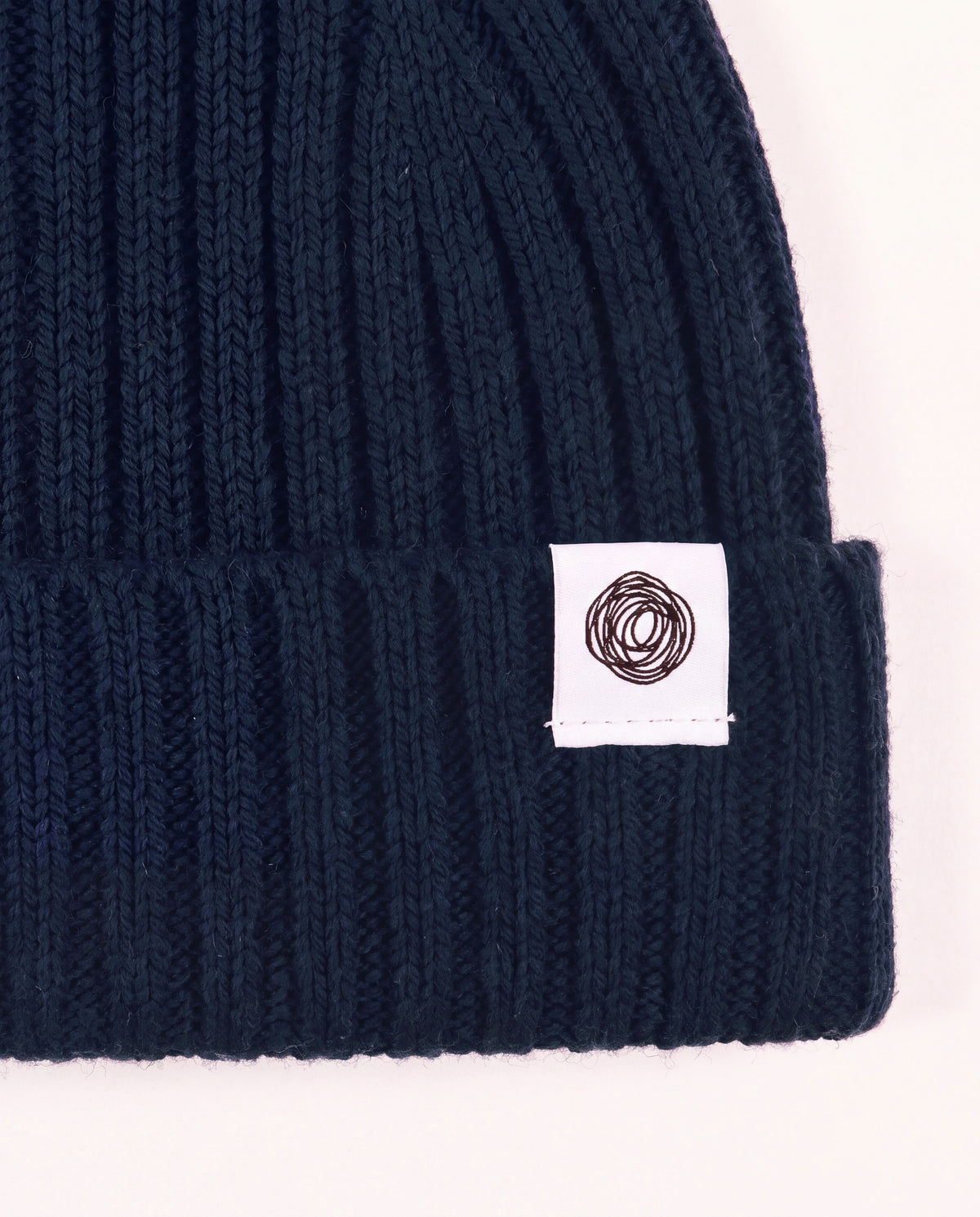 Merinowol Gebreide Baby Muts - Blueberry