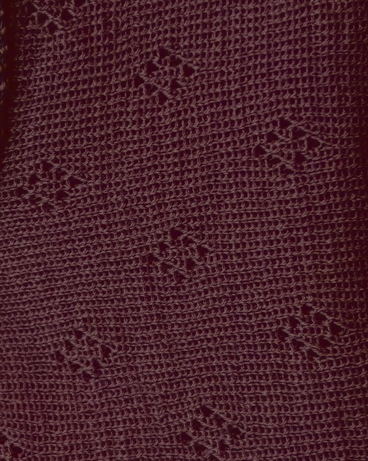 Wollen broekje pointelle - merinowol - Rose Brown
