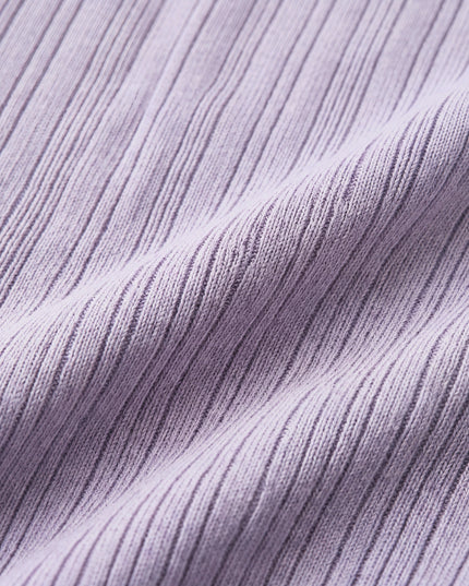 Uldbukser i rib - merinould - Lavender Frost