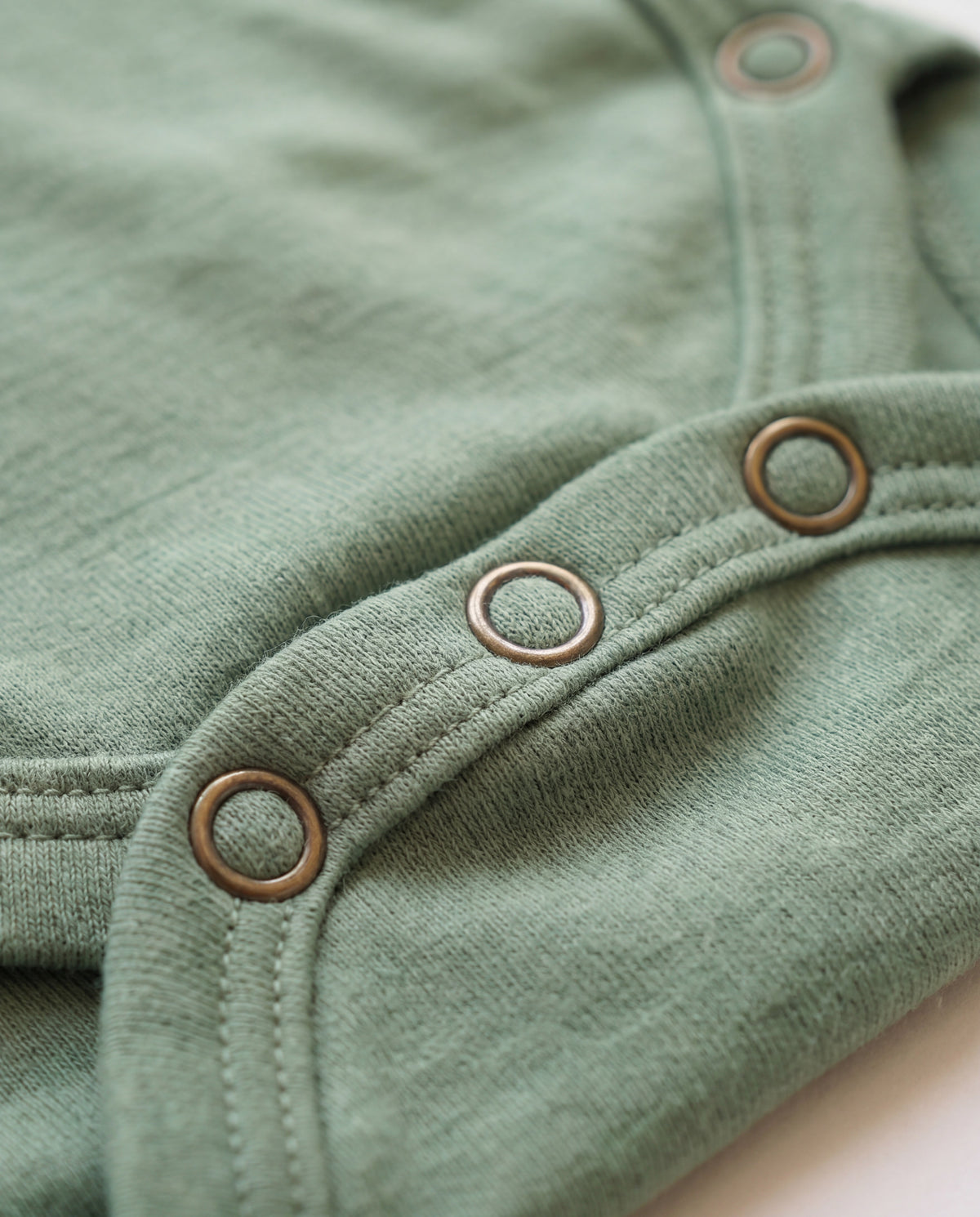 Wollen Romper korte mouwen – Merinowol - Shale Green