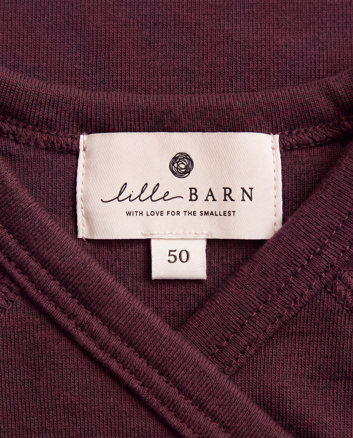 Baby wollen overslagtrui – Merinowol - Red Mahogany