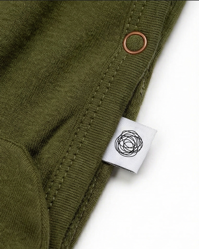 Wollen boxpakje / kruippakje – Merinowol - Fir Green