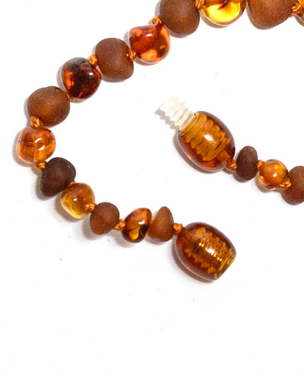 Baby/Child – Amber bracelet - Round beads - Polished - 14cm