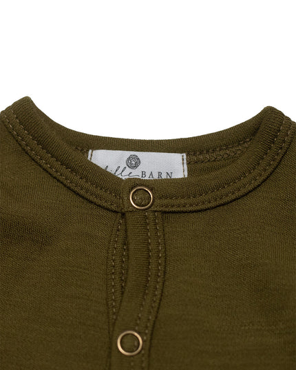 Wollen baby pakje / playsuit - Merinowol - Fir Green