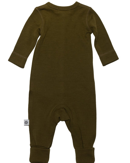 Wollen baby pakje / playsuit - Merinowol - Fir Green