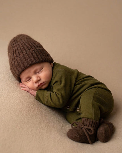 Wollen baby pakje / playsuit - Merinowol - Fir Green