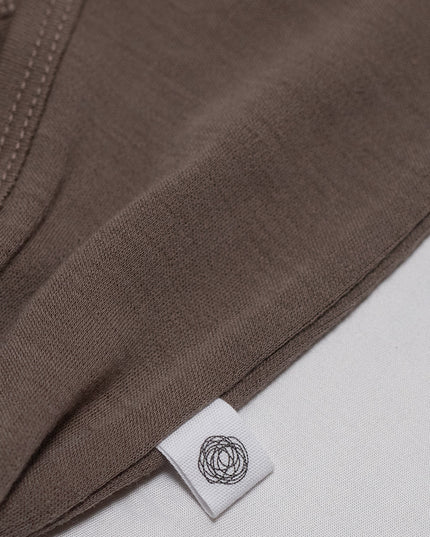 Wollen baby pakje / playsuit - Merinowol - Walnut