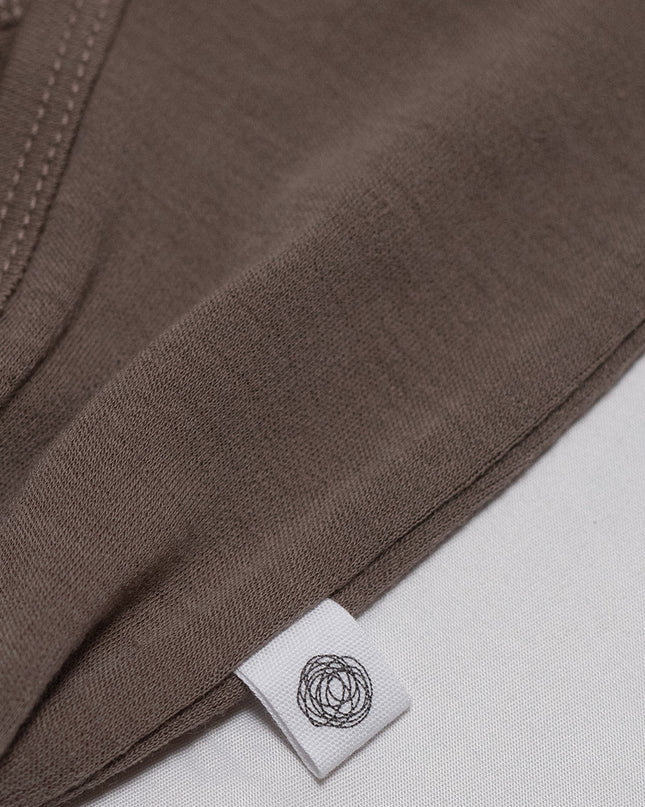 Wollen baby pakje / playsuit - Merinowol - Walnut