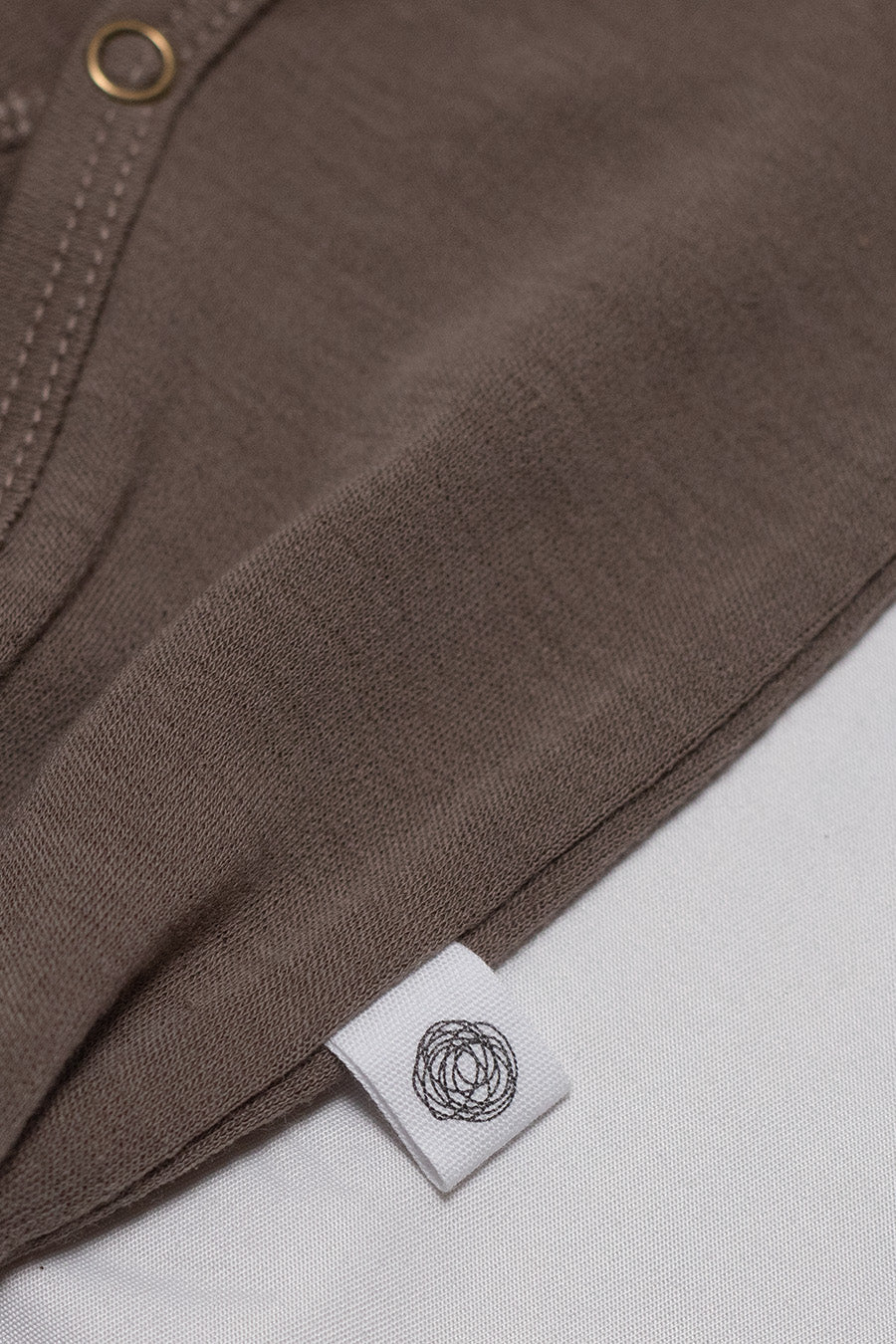 Wollen baby pakje / playsuit - Merinowol - Walnut