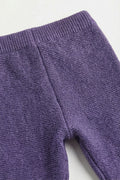 Merinowol gebreid baby broekje - Violet