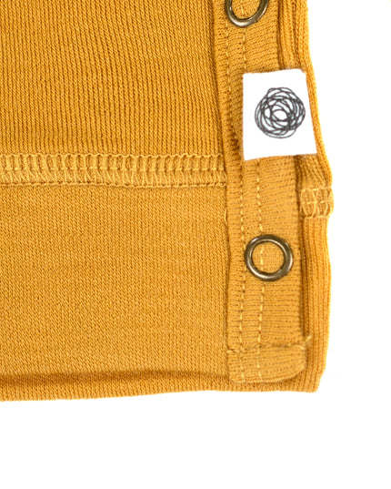 Baby wollen overslagtrui – Merinowol - Harvest Gold