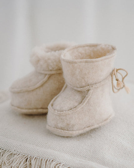 Merinowol slofjes - 13cm /maat 20